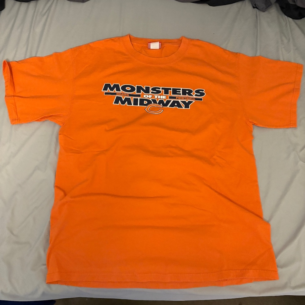 LARGE ORANGE OFFICIAL VINTAGE NFL SHIRT